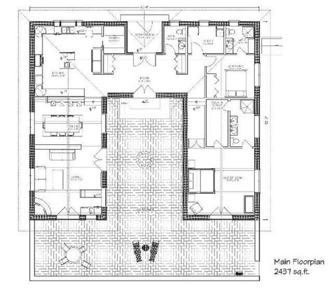 image result  japanese central courtyard layout hacienda style homes courtyard house plans