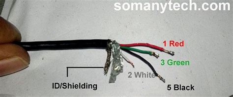 usb mini   pin wiring diagram science  education