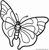 Butterfly Coloring Pages Color Butterflies Flying Animal Papillon Print Para Back Mariposas Coloriage sketch template