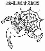 Coloring Spiderman Spider Man Pages Downloadable sketch template