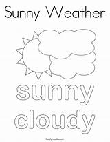 Coloring Weather Sunny Sun Print Clouds Built California Usa Twistynoodle sketch template