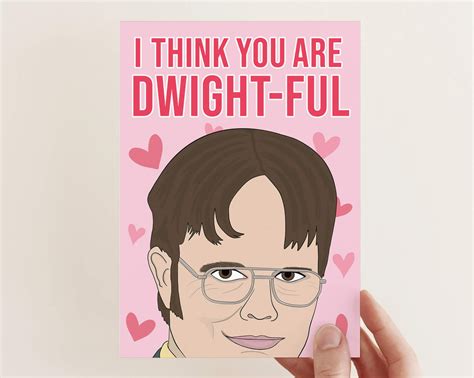 Dwight Schrute The Office Valentines Anniversary Love Card