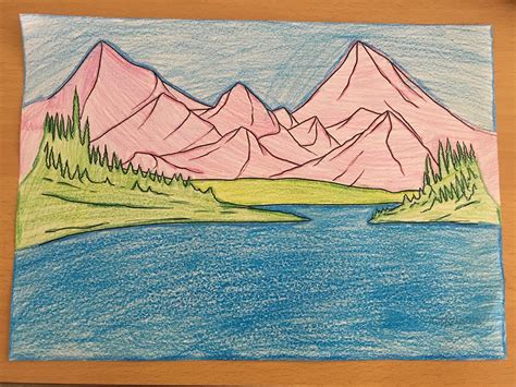 paisajes  colores frios faciles de dibujar nuestra inspiracion