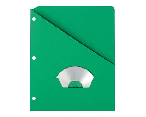pendaflex slash pocket project folders green