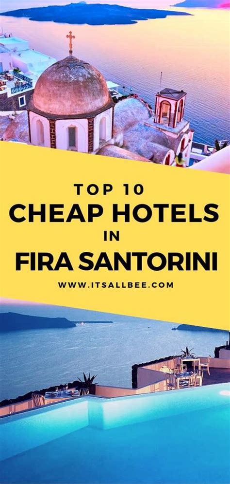 Top 10 Cheap Hotels In Fira Santorini Itsallbee Solo Travel