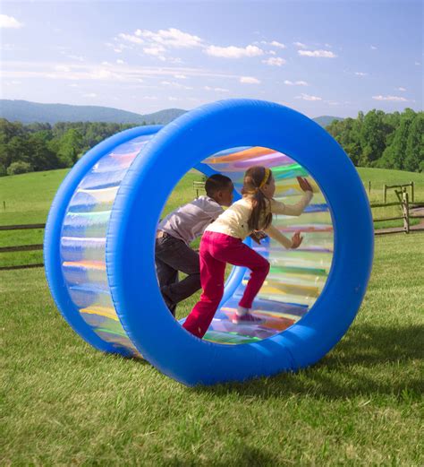 roll   giant inflatable colorful wheel  kids outdoor active play walmartcom