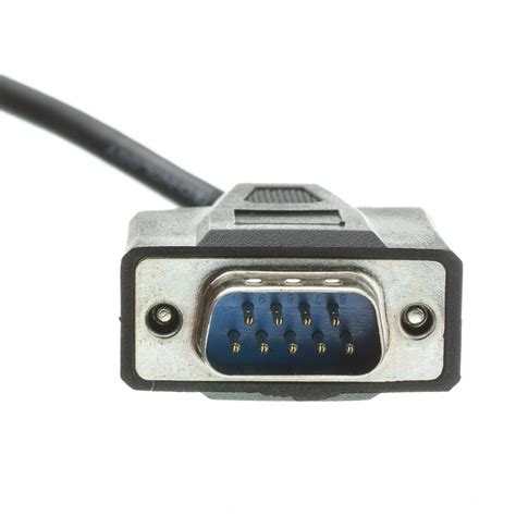 ft black serial extension cable ul db male  female