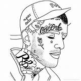 Peep Coloring Xcolorings Crying 1000px Rapper sketch template