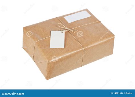 brown package  blank labels stock photo image  container brownish