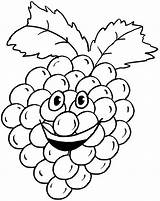 Grapes Coloring Pages Grape Printable Humanoid Colouring Cartoon Fruits Color Happy Kids Clipart Food Library Fruit Sheets Choose Board Comments sketch template
