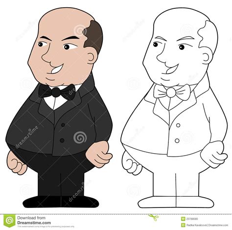 fat guy cartoon stock vector illustration of isolated