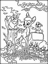 Coloring Bambi Pages Friends Printable Bright Colors Favorite Choose Color Kids sketch template