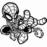 Spiderman Coloring Pages Baby Spider Chibi Marvel Printable Kids Superhero Little Para Dibujos Inks Batman Sircle Deviantart Boys Venom Cute sketch template