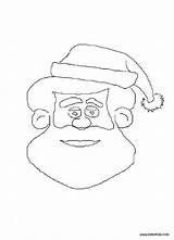 Coloring Santa Face Claus Beard Pages Noel Printable Popular Library Clipart Coloringhome sketch template