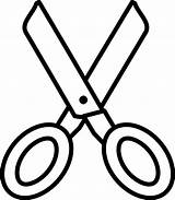 Scissors Coloring Clipart Comb Craft Clipartbest Crayon sketch template