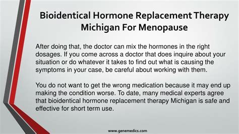 ppt bioidentical hormone replacement therapy michigan for menopause powerpoint presentation