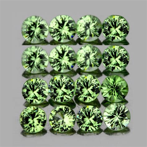 green sapphire  mm  pieces  diamond cut etsy