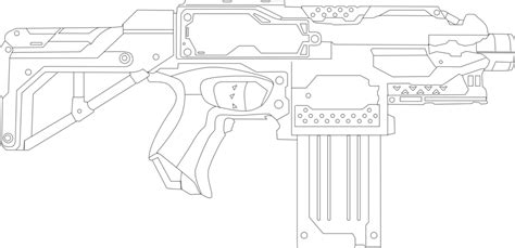 coloring page   nerf gun