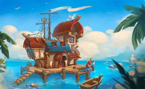 pirate house exterior  behance