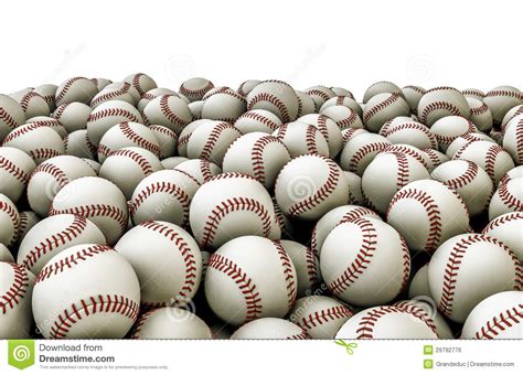 baseballs pile stock illustration illustration