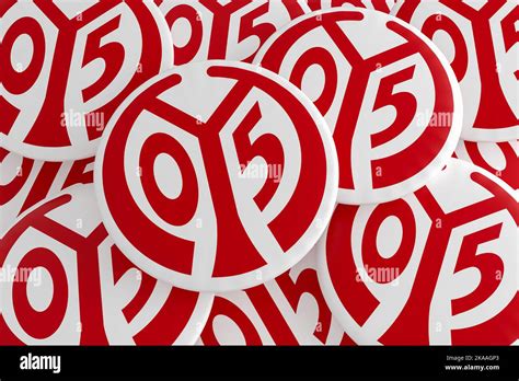 german bundesliga badges pile   fsv mainz  logo buttons