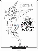 Colouring Rosetta Pages Fairy Tinkerbell Fairies Characters Village Activity Explore Activityvillage sketch template