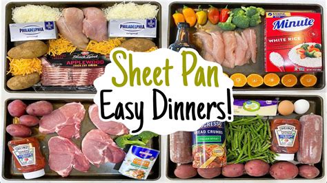 cheap fancy sheet pan dinners  easiest lunch dinner recipes