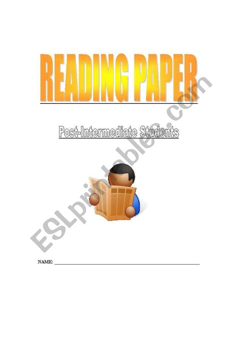 reading paper esl worksheet  alyuvig