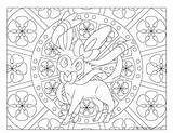 Sylveon Coloring Pokemon Pages Printable Getcolorings Adult Print Color sketch template