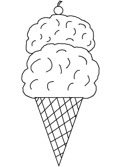 ice cream cone template  printable  printable
