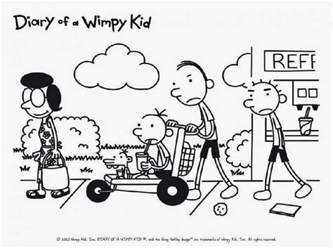 wimpy kid coloring pages coloring pages