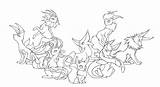 Eevee Pokemon Evolutions Pages Colouring sketch template