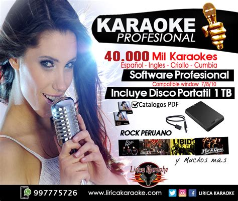 instalacion de programa  karaoke oferta paquete de karaoke cdg mp espanol ingles sistema