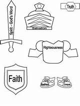 God Armor Helmet Salvation Kids Coloring Printable Pages sketch template