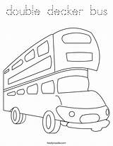 Coloring Bus Decker Double Print Ll sketch template