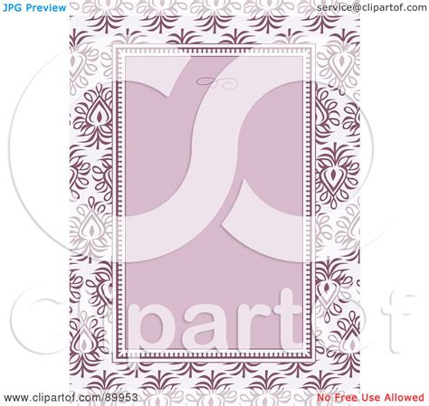 royalty  rf clipart illustration   floral invitation border