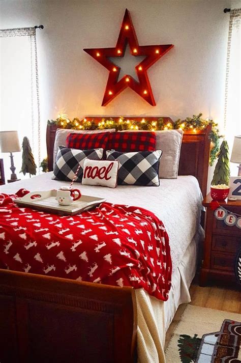 cozy christmas bedroom decoration ideas    blog