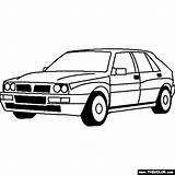 Lancia Hf Integrale Thecolor Coloriages sketch template