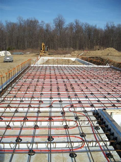insulated concrete forms  radiant floor heating system floor heating systems radiant