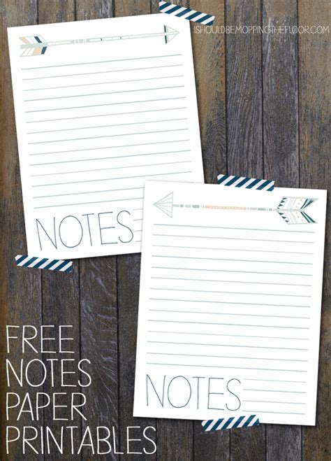notes printables    mopping  floor