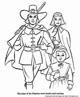 Coloring Pages American Thanksgiving History Pilgrims Sheets First Pilgrim Kids Printable Print Colony Colonial Clipart Family Printables People Revolution America sketch template