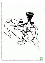 Coloring Dinokids Duck Darkwing Pages Coloringdisney Close sketch template