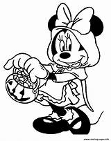Halloween Coloring Minnie Pages Mouse Disney Mickey Hood Riding Red Little Printable Coloriage Kids Color Pumpkin Print Dessin Para Sheet sketch template