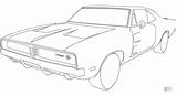 Charger Dodge 1969 Rt Coloring Pages Daytona Car Supercoloring Cars Sketch Super sketch template