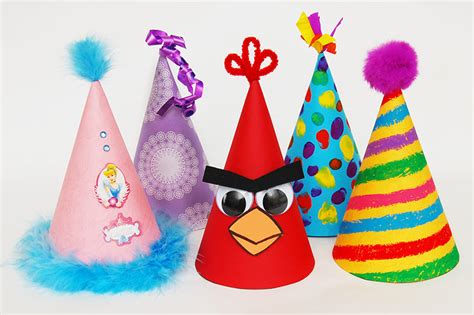 diy party hats  toddlers birthday festivals  craft