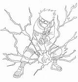 Kakashi Lineart Naruto Coloring Pages Deviantart Drawing Drawings Sketch Sasuke Anime Shippuden Color Chidori Printable Sharingan Painting sketch template