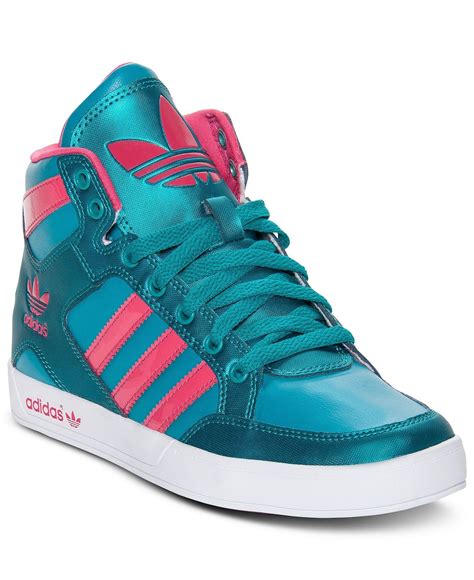 adidas womens shoes hardcourt high top casual sneakers kids finish  adidas shoes