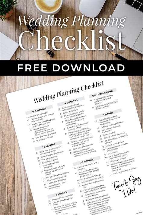 wedding planning checklist  printable