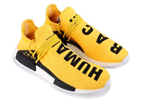 adidas pharrell nmd human race yellow  level