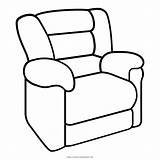 Poltrona Desenho Cadeira Recliner Reclinada Kursi Mewarnai Stampare Fauteuil Ultracoloringpages sketch template